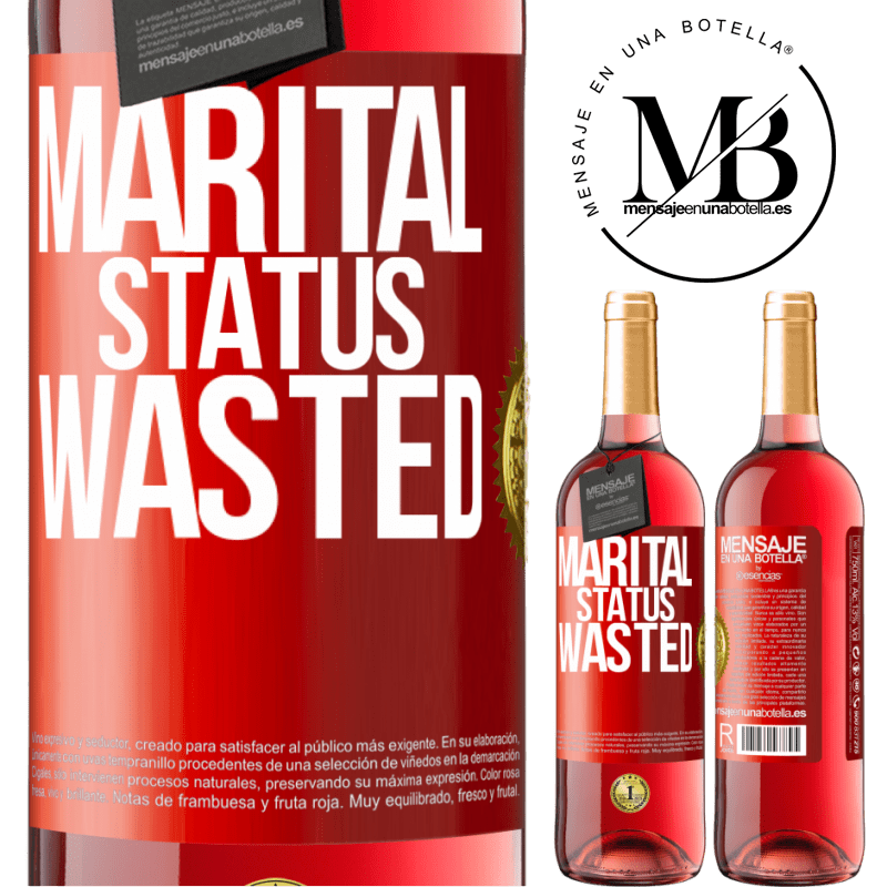 29,95 € Free Shipping | Rosé Wine ROSÉ Edition Marital status: wasted Red Label. Customizable label Young wine Harvest 2023 Tempranillo