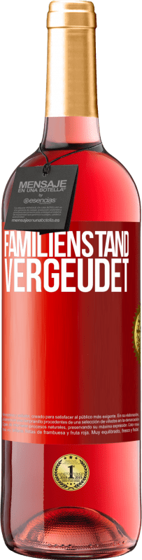 29,95 € | Roséwein ROSÉ Ausgabe Familienstand: vergeudet Rote Markierung. Anpassbares Etikett Junger Wein Ernte 2023 Tempranillo