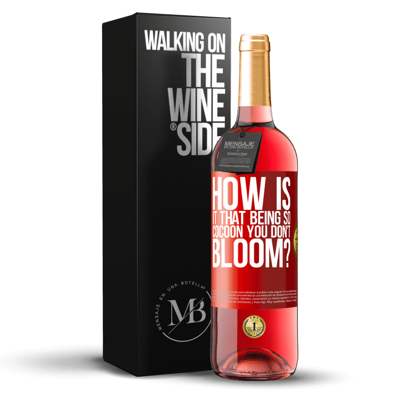 29,95 € Free Shipping | Rosé Wine ROSÉ Edition how is it that being so cocoon you don't bloom? Red Label. Customizable label Young wine Harvest 2025 Tempranillo