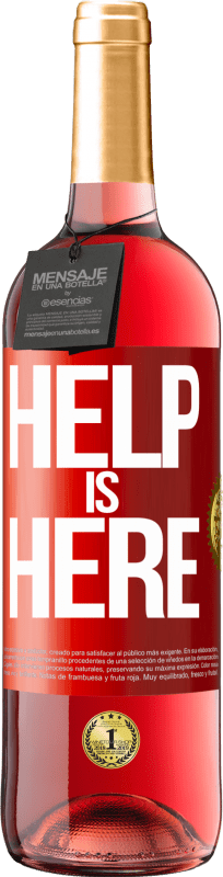 29,95 € | Розовое вино Издание ROSÉ Help is Here Красная метка. Настраиваемая этикетка Молодое вино Урожай 2024 Tempranillo