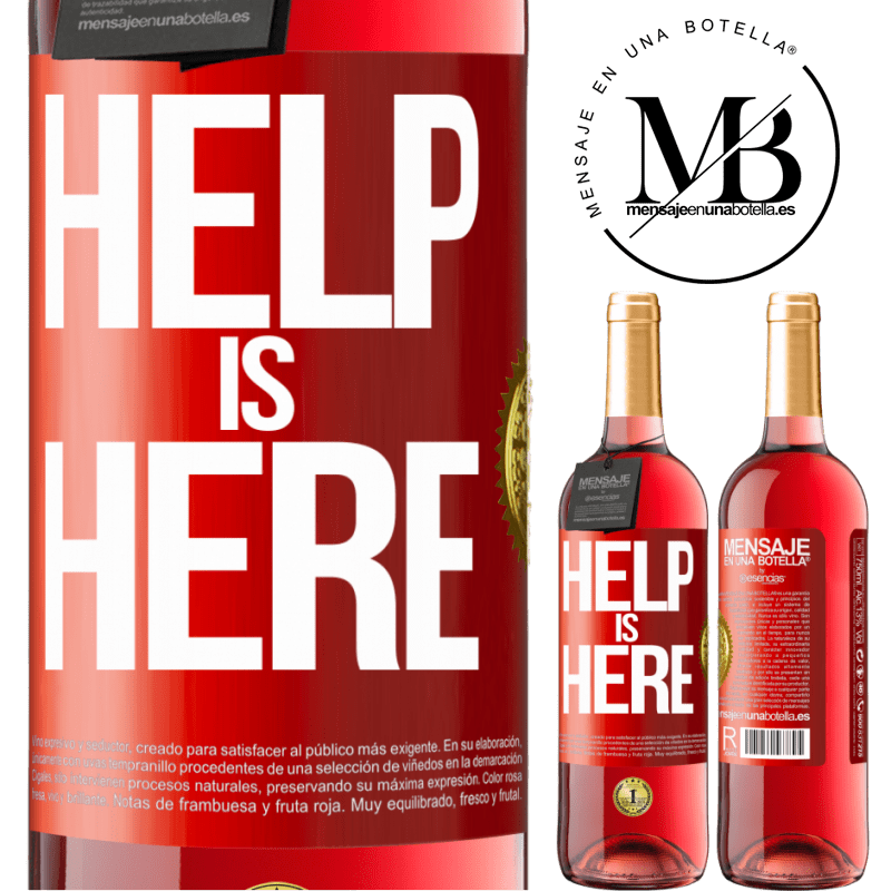 29,95 € Free Shipping | Rosé Wine ROSÉ Edition Help is Here Red Label. Customizable label Young wine Harvest 2024 Tempranillo