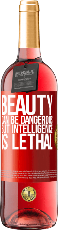 29,95 € | Rosé Wine ROSÉ Edition Beauty can be dangerous, but intelligence is lethal Red Label. Customizable label Young wine Harvest 2023 Tempranillo