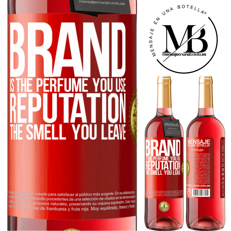 29,95 € Free Shipping | Rosé Wine ROSÉ Edition Brand is the perfume you use. Reputation, the smell you leave Red Label. Customizable label Young wine Harvest 2025 Tempranillo
