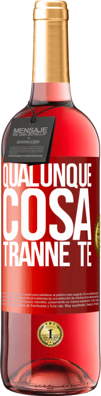 29,95 € | Vino rosato Edizione ROSÉ Qualunque cosa tranne te Etichetta Rossa. Etichetta personalizzabile Vino giovane Raccogliere 2024 Tempranillo