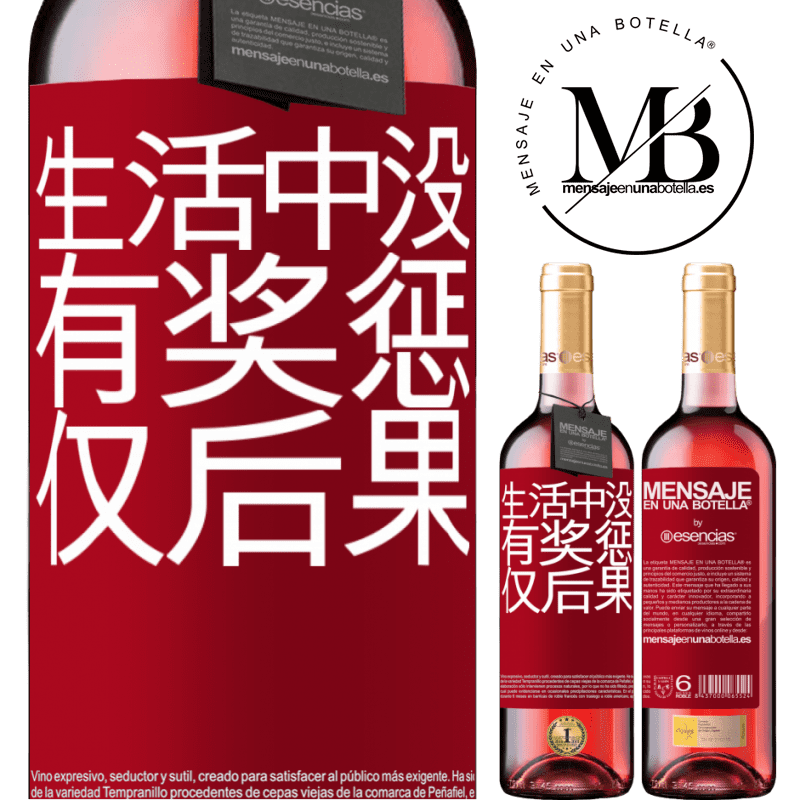 «生活中没有奖惩。仅后果» ROSÉ版
