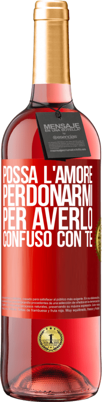 29,95 € | Vino rosato Edizione ROSÉ Possa l'amore perdonarmi per averlo confuso con te Etichetta Rossa. Etichetta personalizzabile Vino giovane Raccogliere 2024 Tempranillo