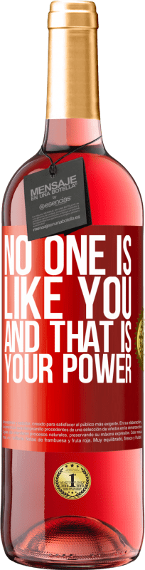 29,95 € | Rosé Wine ROSÉ Edition No one is like you, and that is your power Red Label. Customizable label Young wine Harvest 2024 Tempranillo