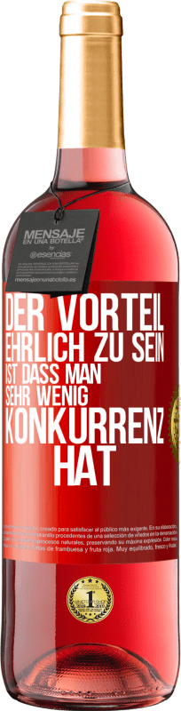 29,95 € | Roséwein ROSÉ Ausgabe Der Vorteil, ehrlich zu sein, ist dass man sehr wenig Konkurrenz hat Rote Markierung. Anpassbares Etikett Junger Wein Ernte 2024 Tempranillo