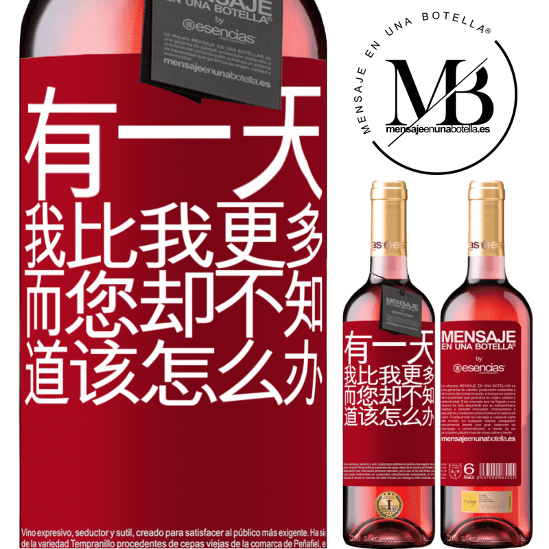 «有一天，我比我更多，而您却不知道该怎么办» ROSÉ版