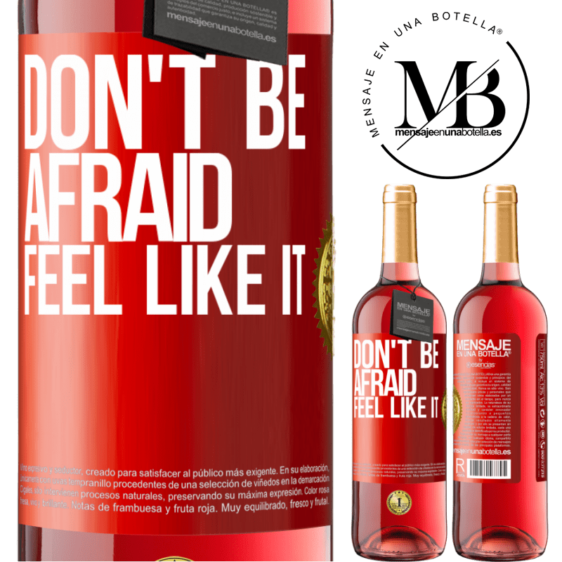 29,95 € Free Shipping | Rosé Wine ROSÉ Edition Don't be afraid, feel like it Red Label. Customizable label Young wine Harvest 2025 Tempranillo