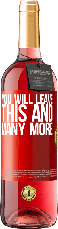 29,95 € | 桃红葡萄酒 ROSÉ版 您将离开此等等 红色标签. 可自定义的标签 青年酒 收成 2023 Tempranillo