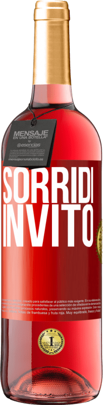 29,95 € | Vino rosato Edizione ROSÉ Sorridi, invito Etichetta Rossa. Etichetta personalizzabile Vino giovane Raccogliere 2025 Tempranillo