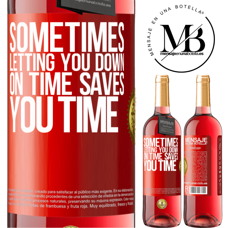 29,95 € Free Shipping | Rosé Wine ROSÉ Edition Sometimes, letting you down on time saves you time Red Label. Customizable label Young wine Harvest 2022 Tempranillo