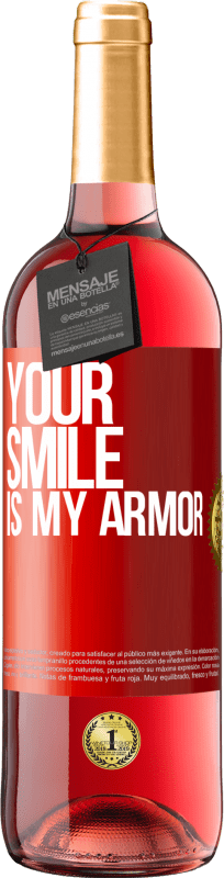 29,95 € | Rosé Wine ROSÉ Edition Your smile is my armor Red Label. Customizable label Young wine Harvest 2024 Tempranillo