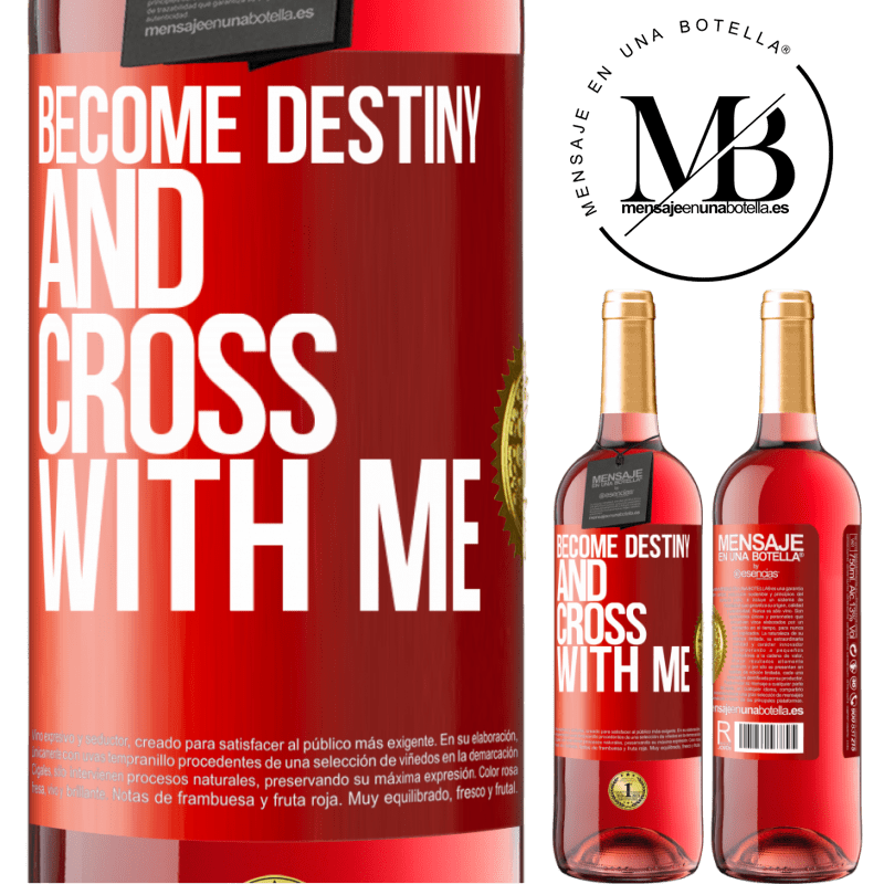 29,95 € Free Shipping | Rosé Wine ROSÉ Edition Become destiny and cross with me Red Label. Customizable label Young wine Harvest 2021 Tempranillo