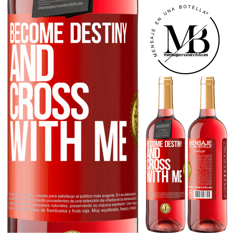 29,95 € Free Shipping | Rosé Wine ROSÉ Edition Become destiny and cross with me Red Label. Customizable label Young wine Harvest 2025 Tempranillo