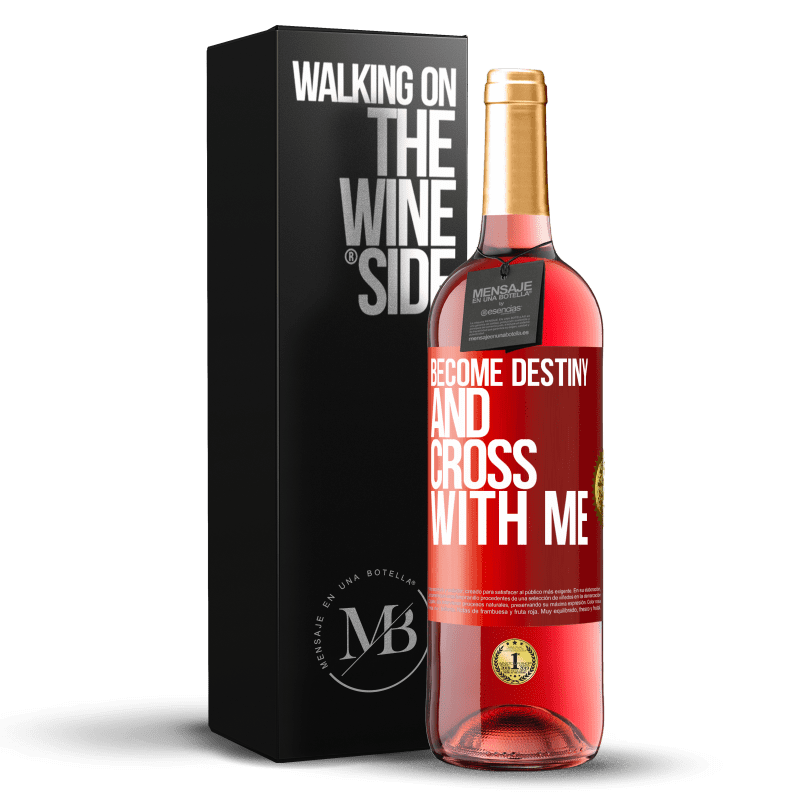 29,95 € Free Shipping | Rosé Wine ROSÉ Edition Become destiny and cross with me Red Label. Customizable label Young wine Harvest 2023 Tempranillo