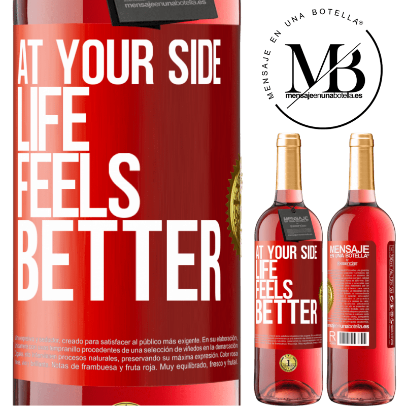 29,95 € Free Shipping | Rosé Wine ROSÉ Edition At your side life feels better Red Label. Customizable label Young wine Harvest 2024 Tempranillo