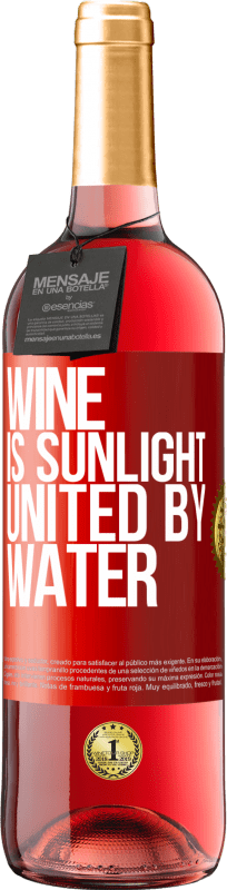 29,95 € | Rosé Wine ROSÉ Edition Wine is sunlight, united by water Red Label. Customizable label Young wine Harvest 2025 Tempranillo