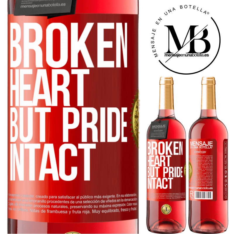 29,95 € Free Shipping | Rosé Wine ROSÉ Edition The broken heart But pride intact Red Label. Customizable label Young wine Harvest 2022 Tempranillo