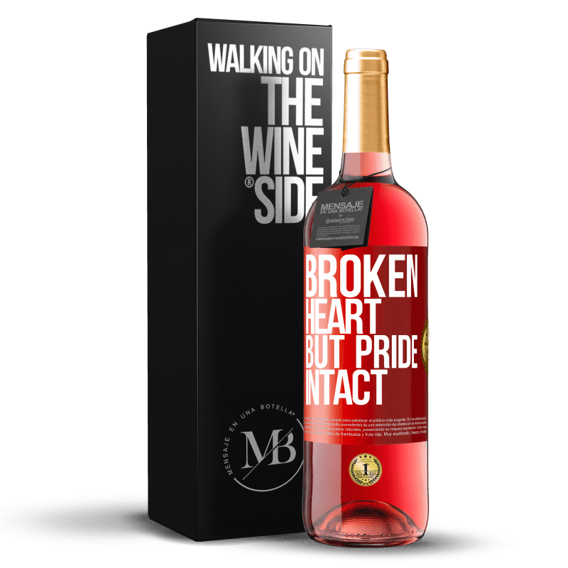 29,95 € Free Shipping | Rosé Wine ROSÉ Edition The broken heart But pride intact Red Label. Customizable label Young wine Harvest 2023 Tempranillo