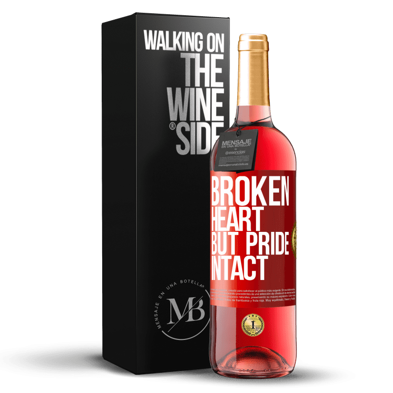 29,95 € Free Shipping | Rosé Wine ROSÉ Edition The broken heart But pride intact Red Label. Customizable label Young wine Harvest 2024 Tempranillo