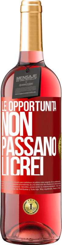 29,95 € Spedizione Gratuita | Vino rosato Edizione ROSÉ Le opportunità non passano. Li crei Etichetta Rossa. Etichetta personalizzabile Vino giovane Raccogliere 2025 Tempranillo