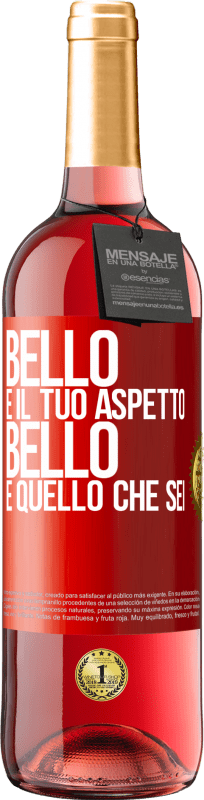 29,95 € Spedizione Gratuita | Vino rosato Edizione ROSÉ Bello è il tuo aspetto, bello è quello che sei Etichetta Rossa. Etichetta personalizzabile Vino giovane Raccogliere 2025 Tempranillo