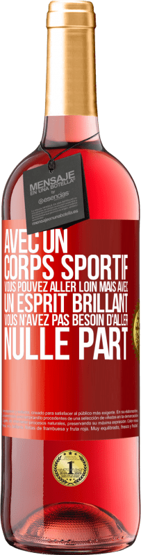 29,95 € Envoi gratuit | Vin rosé Édition ROSÉ Avec un corps sportif, vous pouvez aller loin, mais avec un esprit brillant vous n'avez pas besoin d'aller nulle part Étiquette Rouge. Étiquette personnalisable Vin jeune Récolte 2025 Tempranillo