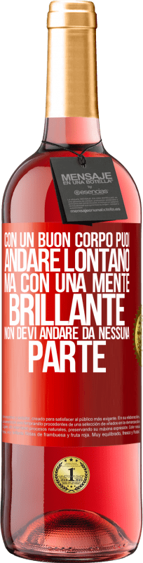 29,95 € | Vino rosato Edizione ROSÉ Con un buon corpo puoi andare lontano, ma con una mente brillante non devi andare da nessuna parte Etichetta Rossa. Etichetta personalizzabile Vino giovane Raccogliere 2025 Tempranillo