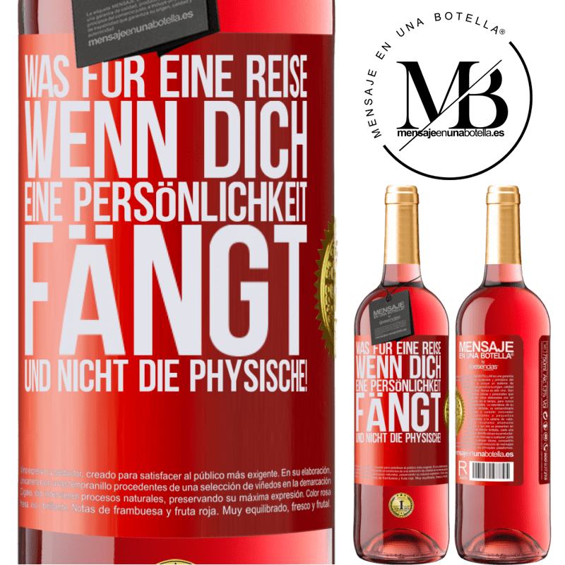 29,95 € Kostenloser Versand | Roséwein ROSÉ Ausgabe Was für ein Abenteuer, wenn man von der Persönlichkeit eines Menschen und nicht dem Aussehen gefangen wird! Rote Markierung. Anpassbares Etikett Junger Wein Ernte 2024 Tempranillo