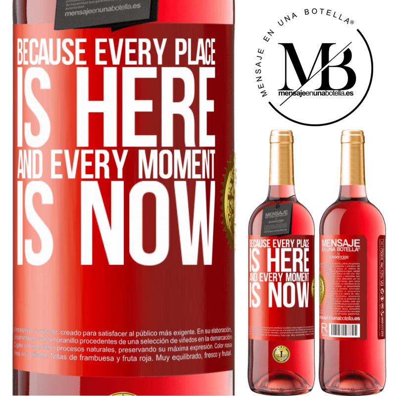 29,95 € Free Shipping | Rosé Wine ROSÉ Edition Because every place is here and every moment is now Red Label. Customizable label Young wine Harvest 2022 Tempranillo