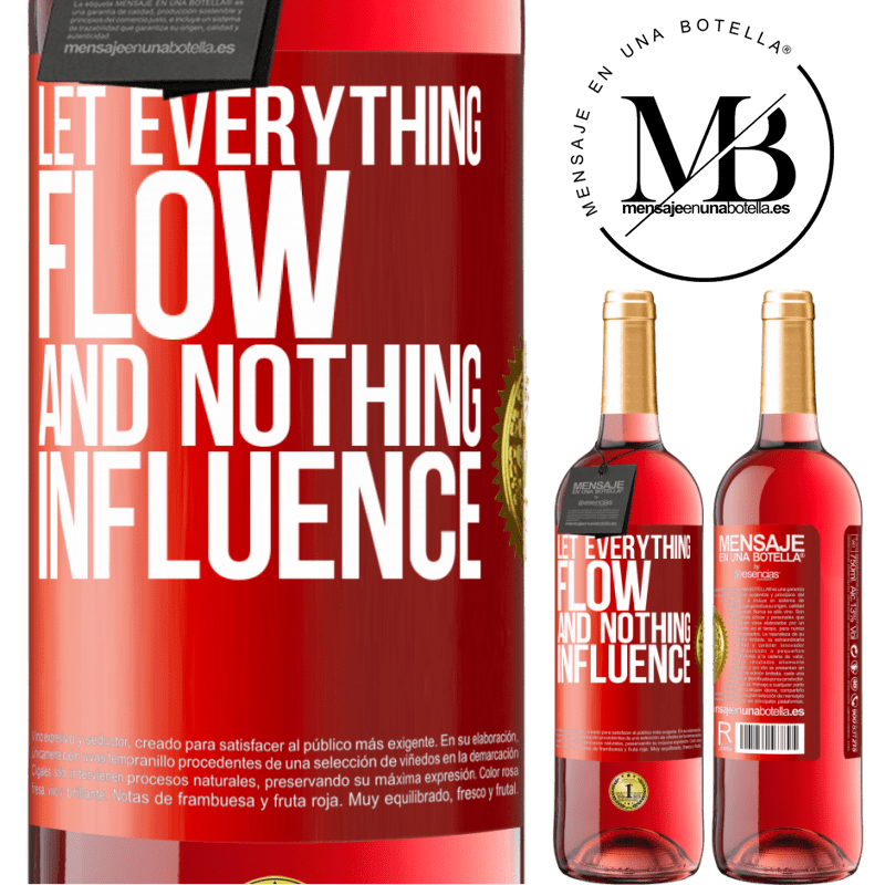29,95 € Free Shipping | Rosé Wine ROSÉ Edition Let everything flow and nothing influence Red Label. Customizable label Young wine Harvest 2022 Tempranillo