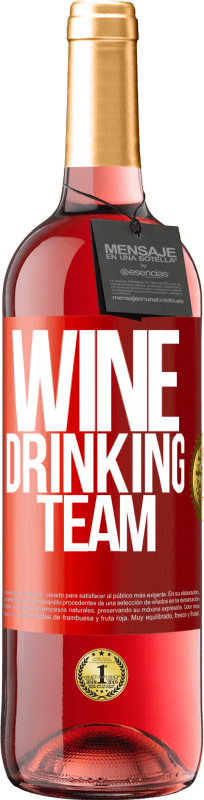 29,95 € Spedizione Gratuita | Vino rosato Edizione ROSÉ Wine drinking team Etichetta Rossa. Etichetta personalizzabile Vino giovane Raccogliere 2023 Tempranillo