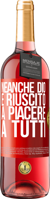 29,95 € Spedizione Gratuita | Vino rosato Edizione ROSÉ Neanche Dio è riuscito a piacere a tutti Etichetta Rossa. Etichetta personalizzabile Vino giovane Raccogliere 2025 Tempranillo