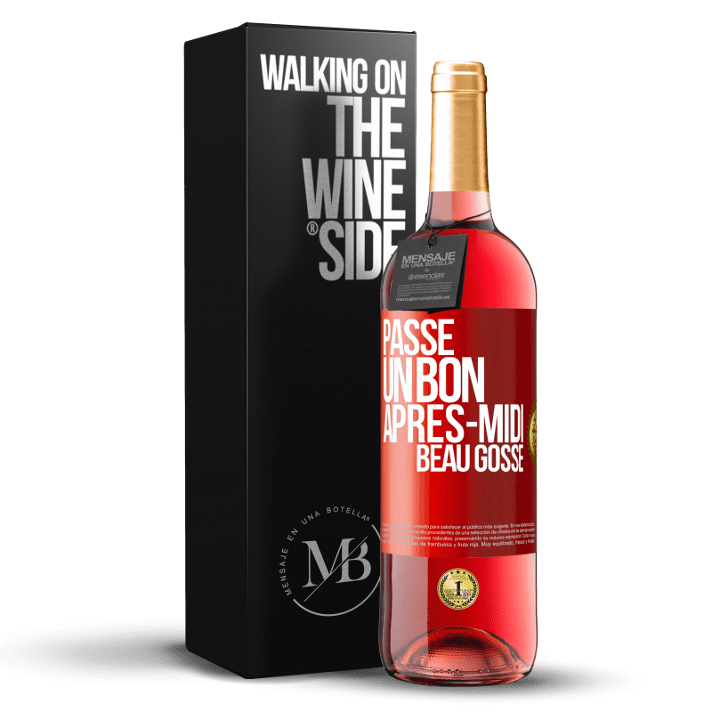 29,95 € Envoi gratuit | Vin rosé Édition ROSÉ Passe un bon après-midi, beau gosse Étiquette Rouge. Étiquette personnalisable Vin jeune Récolte 2024 Tempranillo