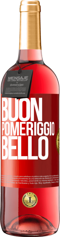 29,95 € | Vino rosato Edizione ROSÉ Buon pomeriggio, bello Etichetta Rossa. Etichetta personalizzabile Vino giovane Raccogliere 2024 Tempranillo