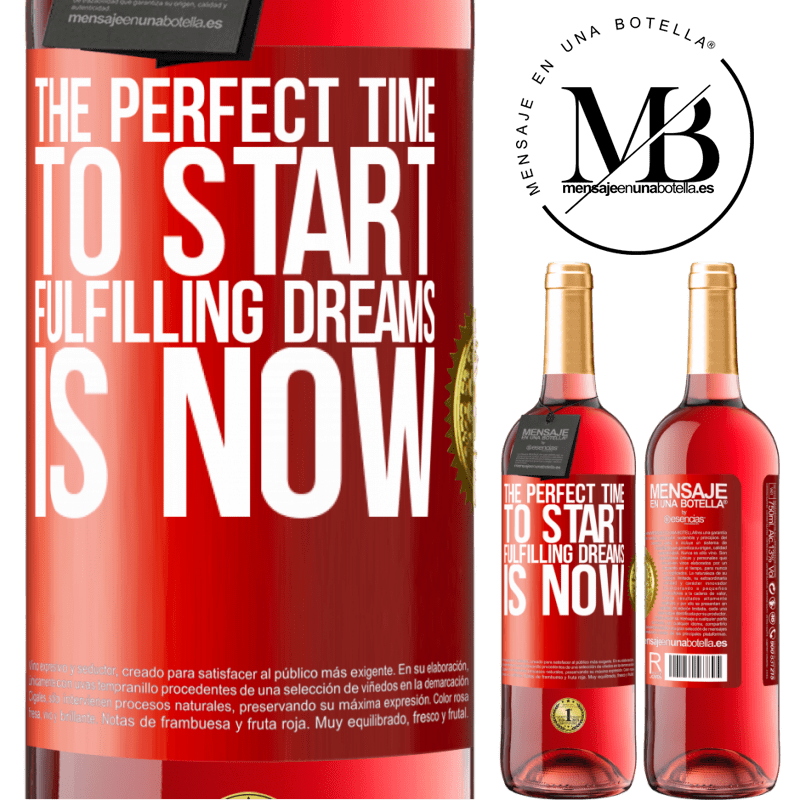 24,95 € Free Shipping | Rosé Wine ROSÉ Edition The perfect time to start fulfilling dreams is now Red Label. Customizable label Young wine Harvest 2021 Tempranillo