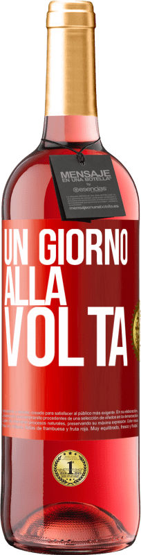 29,95 € | Vino rosato Edizione ROSÉ Un giorno alla volta Etichetta Rossa. Etichetta personalizzabile Vino giovane Raccogliere 2024 Tempranillo