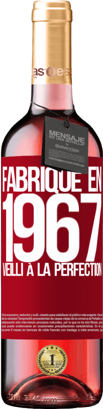 29,95 € | Vin rosé Édition ROSÉ Fabriqué en 1967. Vieilli à la perfection Étiquette Rouge. Étiquette personnalisable Vin jeune Récolte 2023 Tempranillo