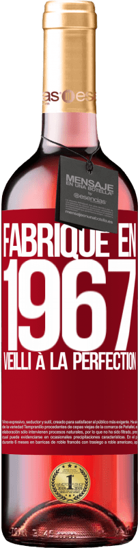 29,95 € Envoi gratuit | Vin rosé Édition ROSÉ Fabriqué en 1967. Vieilli à la perfection Étiquette Rouge. Étiquette personnalisable Vin jeune Récolte 2024 Tempranillo