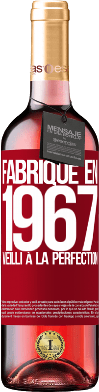 29,95 € | Vin rosé Édition ROSÉ Fabriqué en 1967. Vieilli à la perfection Étiquette Rouge. Étiquette personnalisable Vin jeune Récolte 2025 Tempranillo