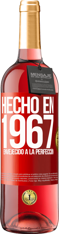 29,95 € | Vino Rosado Edición ROSÉ Hecho en 1967. Envejecido a la perfección Etiqueta Roja. Etiqueta personalizable Vino joven Cosecha 2023 Tempranillo