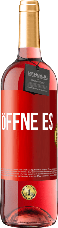29,95 € | Roséwein ROSÉ Ausgabe Öffne es Rote Markierung. Anpassbares Etikett Junger Wein Ernte 2023 Tempranillo