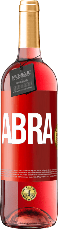 29,95 € Envio grátis | Vinho rosé Edição ROSÉ Abra Etiqueta Vermelha. Etiqueta personalizável Vinho jovem Colheita 2023 Tempranillo