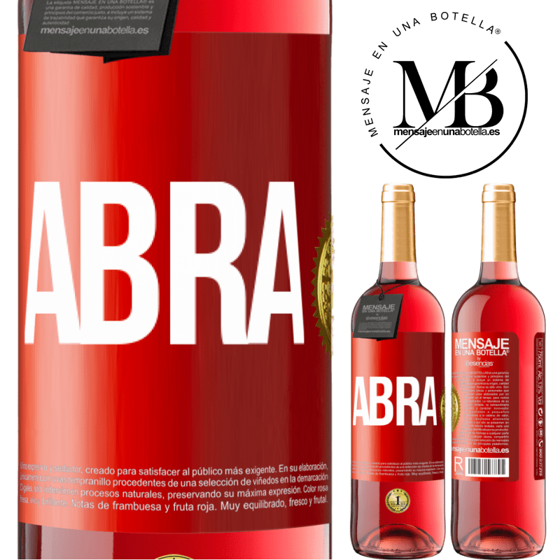 29,95 € Envio grátis | Vinho rosé Edição ROSÉ Abra Etiqueta Vermelha. Etiqueta personalizável Vinho jovem Colheita 2024 Tempranillo