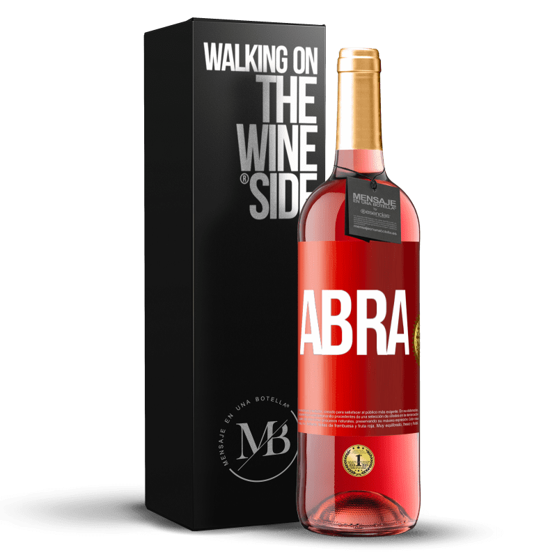 29,95 € Envio grátis | Vinho rosé Edição ROSÉ Abra Etiqueta Vermelha. Etiqueta personalizável Vinho jovem Colheita 2023 Tempranillo
