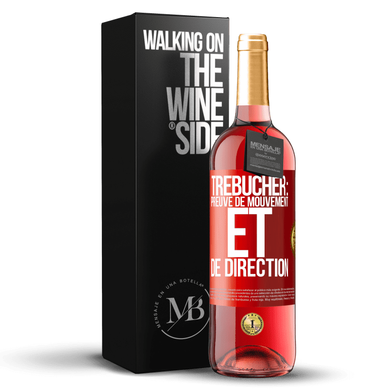 29,95 € Envoi gratuit | Vin rosé Édition ROSÉ Trébucher: preuve de mouvement et de direction Étiquette Rouge. Étiquette personnalisable Vin jeune Récolte 2023 Tempranillo