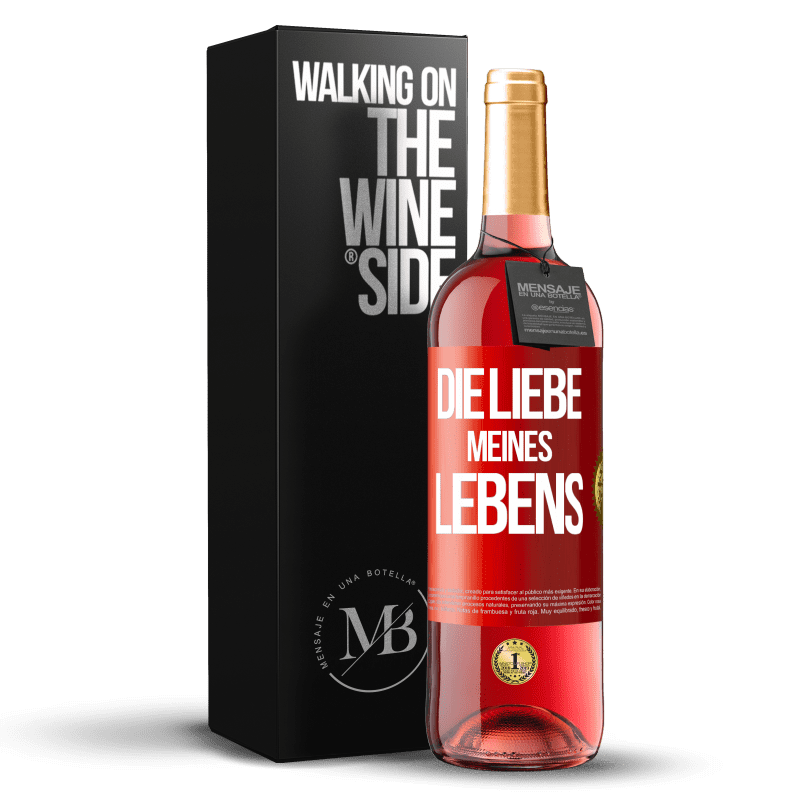 29,95 € Kostenloser Versand | Roséwein ROSÉ Ausgabe Die Liebe meines Lebens Rote Markierung. Anpassbares Etikett Junger Wein Ernte 2023 Tempranillo
