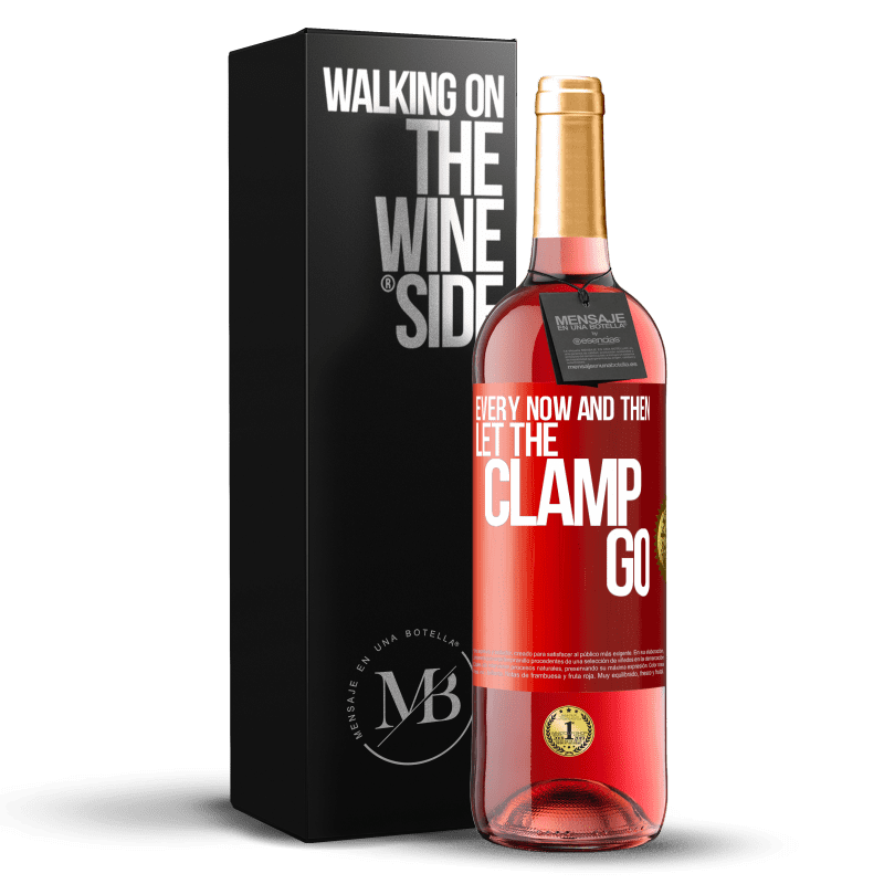 29,95 € Free Shipping | Rosé Wine ROSÉ Edition Every now and then let the clamp go Red Label. Customizable label Young wine Harvest 2023 Tempranillo